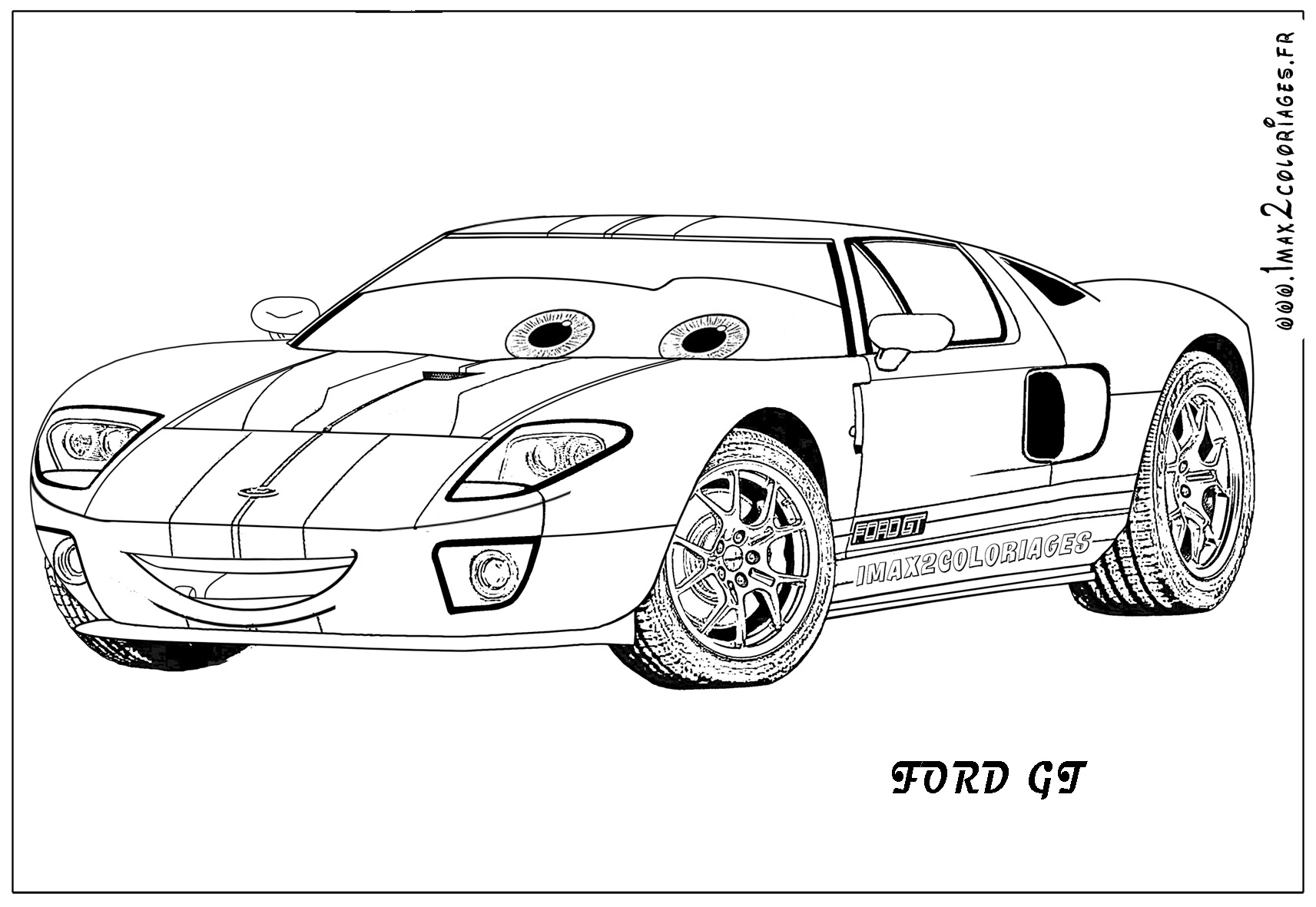 Coloriage Voiture Cars 2