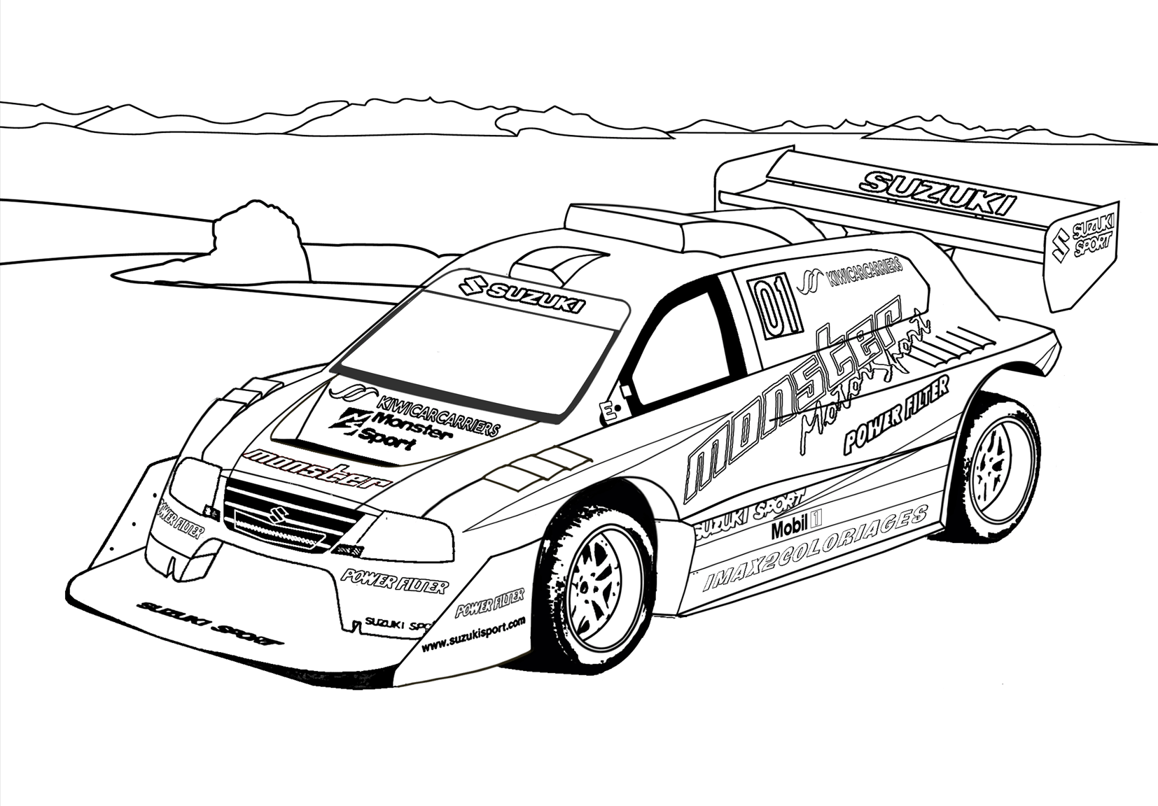 Suzuki Coloring Pages