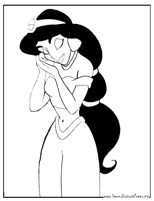 jasmine coloriage