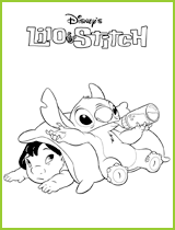 Coloriages Lilo et Stitch, coloriages Lilo et Stitch à imprimer