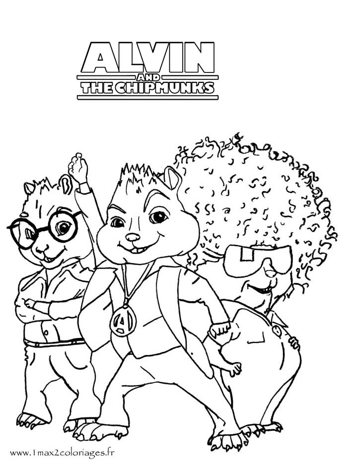 Les Chipmunks en tenue de scène