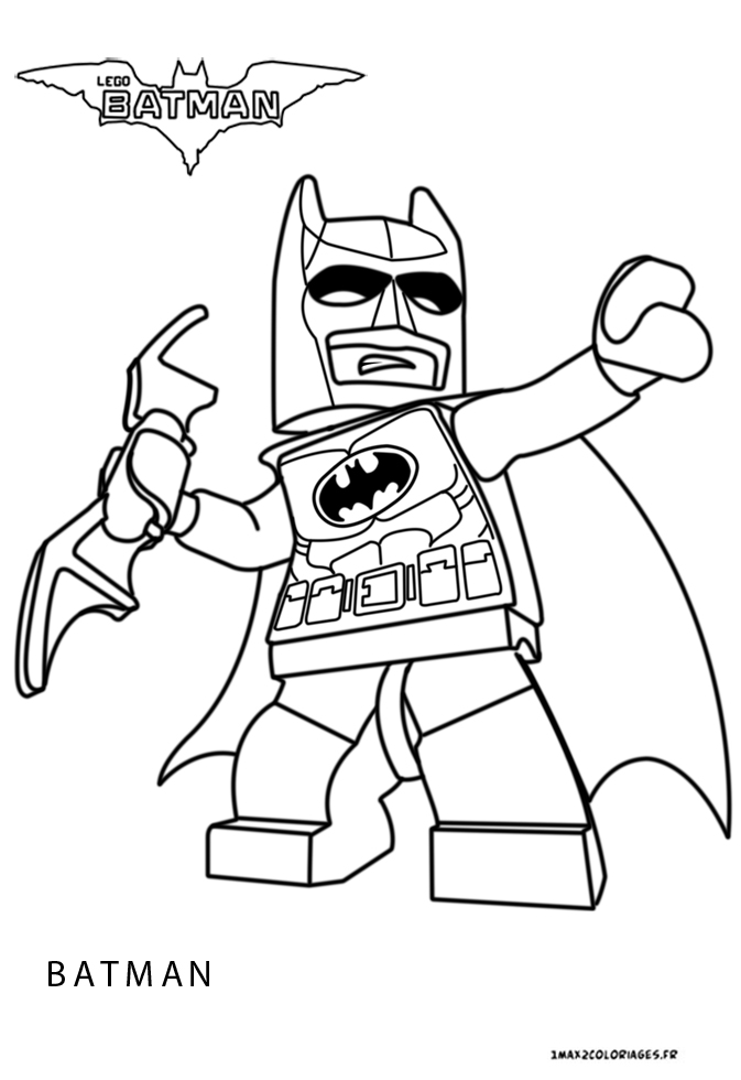 le coloriage de Batman Lego le film