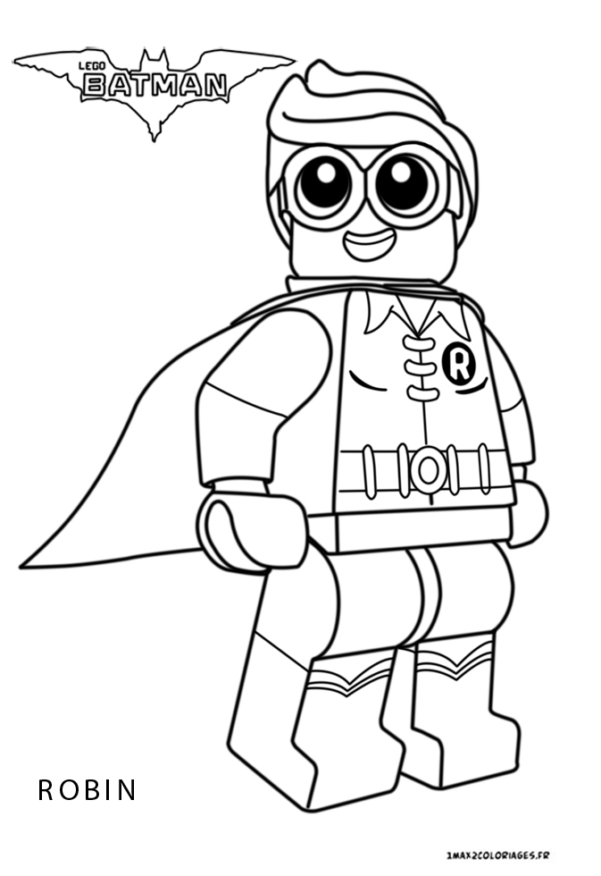 coloriage du personnage de lego batman