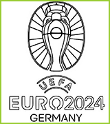 coloriage euro 2024  le logo