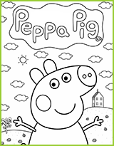 coloriage peppa et susy