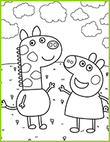 coloriage gerald la girafe