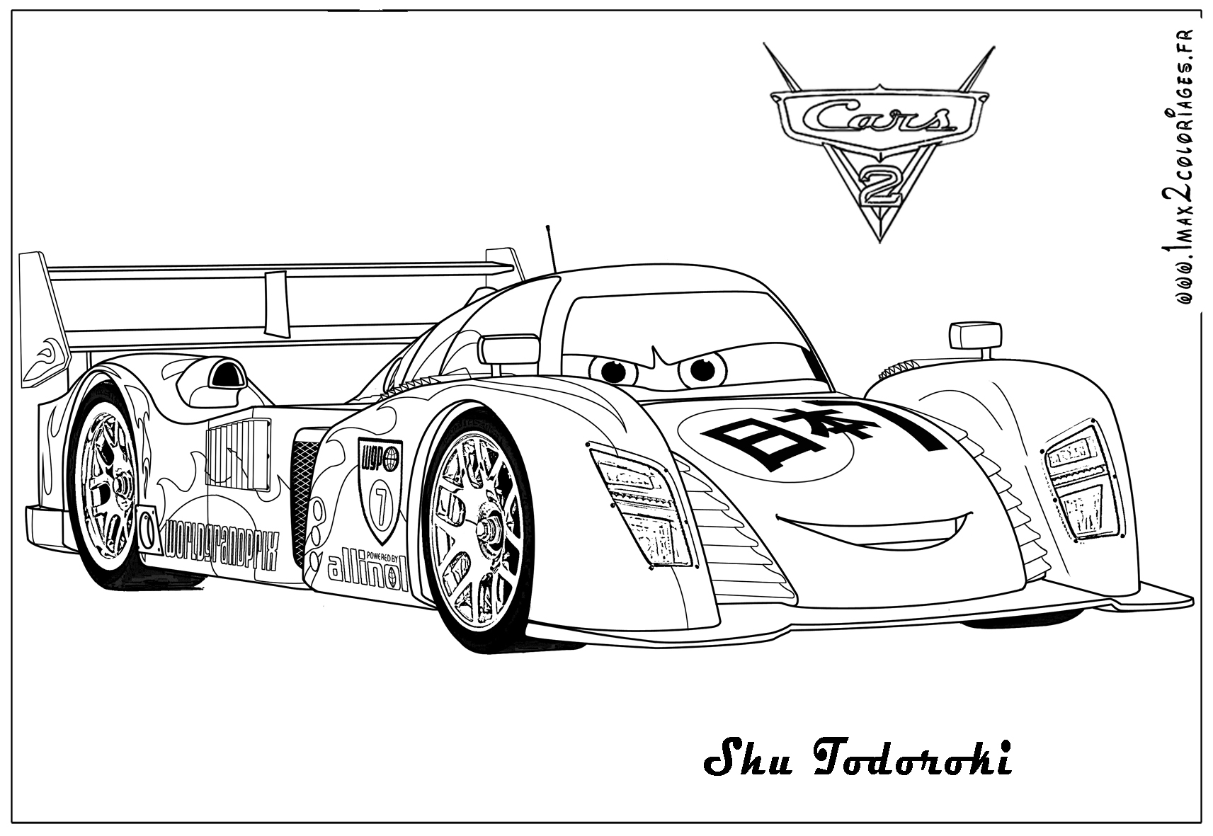 860 Coloring Pages Cars 2 Images & Pictures In HD